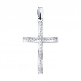 Серебряная подвеска SOKOLOV 94120114-91 с фианитом 94120114-91 фото