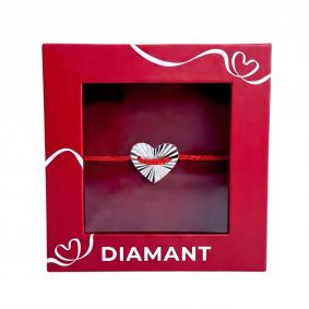 Текстильный шнурок с декоративным элементом из серебра Diamant 94150024401 94150024401 фото
