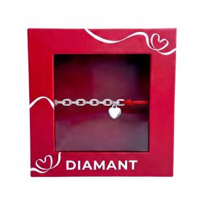 Текстильный шнурок с декоративным элементом из серебра Diamant 94150024411 94150024411 фото