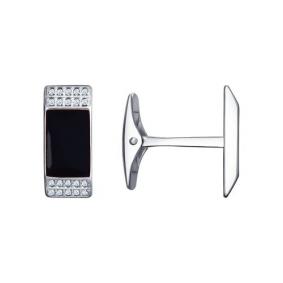 Серебряные запонки SOKOLOV 94160039 с фианитом и эмалью 94160039 фото
