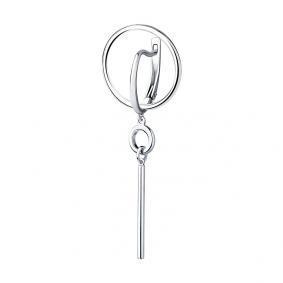 Одиночная серьга из серебра SOKOLOV 94170074 94170074 фото