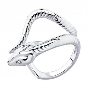 Одиночная серьга Символ года Змея из серебра SOKOLOV 94170202-91 94170202-91 фото
