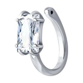 Одиночная серьга из серебра SOKOLOV с фианитом 94170246 94170246 фото