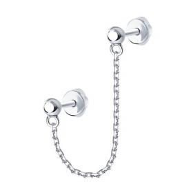 Одиночная серьга из серебра SOKOLOV 94170266 94170266 фото