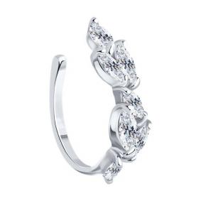 Серебряные серьги SOKOLOV 94170272 с фианитом 94170272 фото