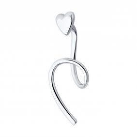 Одиночная серьга из серебра SOKOLOV 94170317-91 94170317-91 фото