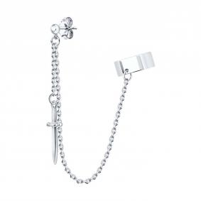 Одиночная серьга из серебра SOKOLOV 94170326-91 94170326-91 фото