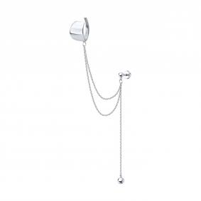 Одиночная серьга из серебра SOKOLOV 94170377 94170377 фото