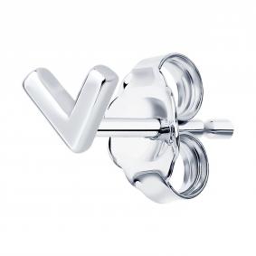 Одиночная серьга из серебра SOKOLOV 94170395 94170395 фото