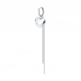 Одиночная серьга-трансформер из серебра SOKOLOV 94170450 94170450 фото