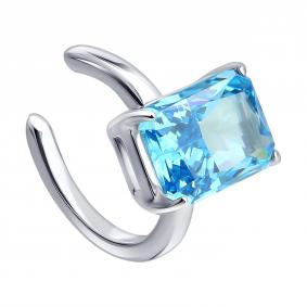 Одиночная серьга из серебра SOKOLOV с фианитом 94170456 94170456 фото