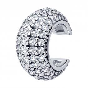 Одиночная серьга из серебра SOKOLOV с фианитом 94170464 94170464 фото