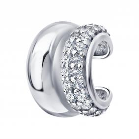 Одиночная серьга из серебра SOKOLOV с фианитом 94170465 94170465 фото