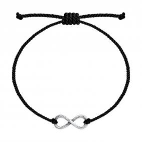 Текстильный шнурок с декоративным элементом из черненого серебра Diamant 95-150-01613-1 95-150-01613-1 фото