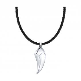 Кожаный шнурок-колье с декоративным элементом из серебра Diamant 95-170-02259-1 95-170-02259-1 фото