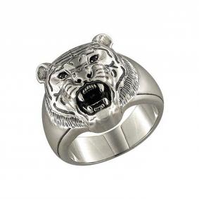 Кольцо из черненого серебра SOKOLOV 95010023 с фианитом 95010023 фото