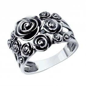 Кольцо из черненого серебра SOKOLOV 95010083-91 95010083-91 фото