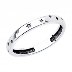 Серебряное кольцо SOKOLOV 95010182-91 с фианитом 95010182-91 фото