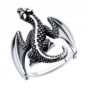 Кольцо из черненого серебра SOKOLOV 95010228-91 95010228-91 фото