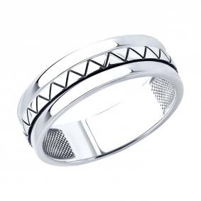 Кольцо из черненого серебра SOKOLOV 95010240 95010240 фото