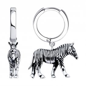 Серьги из черненого серебра SOKOLOV 95020120 95020120 фото