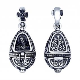 Серебряная подвеска-ладанка Божья Матерь Семистрельная SOKOLOV 95030151 95030151 фото