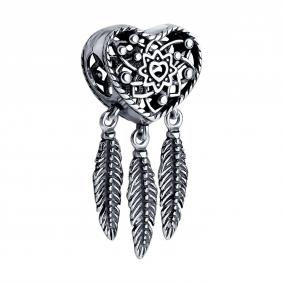 Подвеска-шарм из чернёного серебра SOKOLOV 95030266 95030266 фото