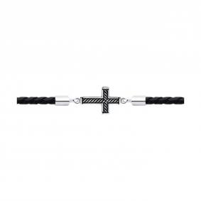 Браслет Крест из черненого серебра SOKOLOV 95050061 95050061 фото
