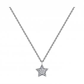 Колье из черненого серебра SOKOLOV 95070015 с фианитом 95070015 фото