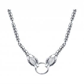 Серебряное колье Символ года Змея SOKOLOV с фианитом 95070027 95070027 фото