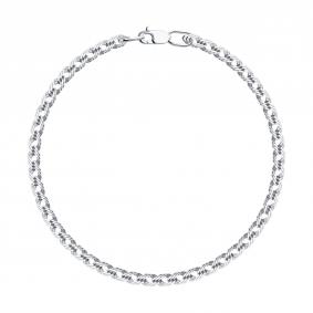 Серебряный браслет плетение Двойной Ромб Diamant 96-150-22040-1 96-150-22040-1 фото