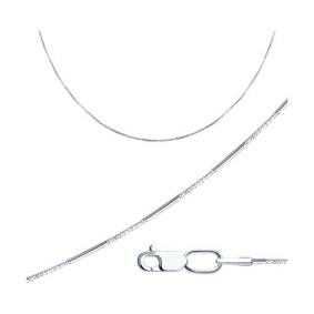 Серебряная цепь плетение Снейк (Тонда) Diamant 96-180-01030-32 96-180-01030-32 фото