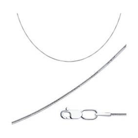 Серебряная цепь плетение Снейк (Тонда) Diamant 96-180-01030-34 96-180-01030-34 фото