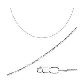 Серебряная цепь плетение Снейк (Тонда) Diamant 96-180-01030-35 96-180-01030-35 фото