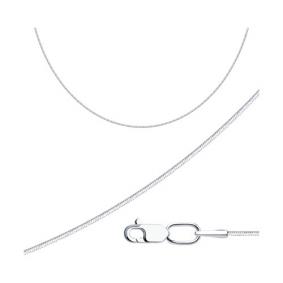 Серебряная цепь плетение Снейк (Тонда) Diamant 96-180-01030-37 96-180-01030-37 фото