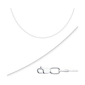 Серебряная цепь плетение Снейк (Тонда) Diamant 96-180-01035-94 96-180-01035-94 фото