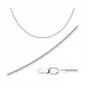 Серебряная цепь плетение Снейк (Тонда) Diamant 96-180-01040-1 96-180-01040-1 фото