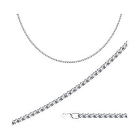 Серебряная цепь плетение Гарибальди Diamant 96-180-10060-1 96-180-10060-1 фото