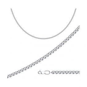 Серебряная цепь плетение Бисмарк Diamant 96-180-14060-1 96-180-14060-1 фото