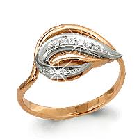 Золотое кольцо AQUAMARINE 960345к с бриллиантом 960345к фото