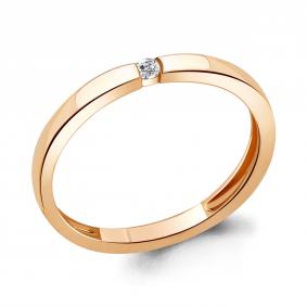 Золотое помолвочное кольцо AQUAMARINE с бриллиантом 961889к 961889к фото