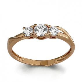 Золотое кольцо AQUAMARINE 962348к с бриллиантом 962348к фото