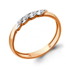 Золотое кольцо AQUAMARINE 962349к с бриллиантом 962349к фото