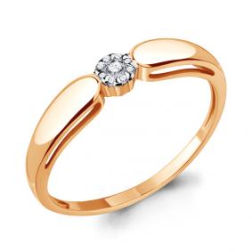 Золотое кольцо AQUAMARINE 962965к с бриллиантом 962965к фото