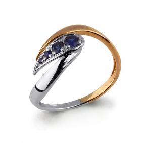 Золотое кольцо AQUAMARINE 963006кс с сапфиром 963006кс фото