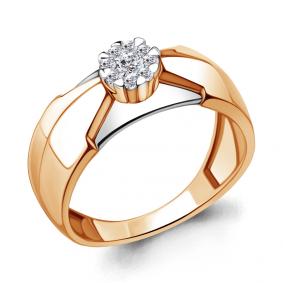 Золотое кольцо AQUAMARINE 963044к с бриллиантом 963044к фото