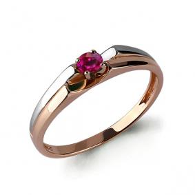 Золотое кольцо AQUAMARINE 963063кр с рубином 963063кр фото