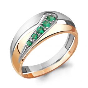 Золотое кольцо AQUAMARINE 963064ки с изумрудом 963064ки фото