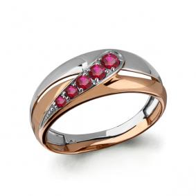 Золотое кольцо AQUAMARINE 963065кр с рубином 963065кр фото