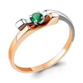 Золотое кольцо AQUAMARINE 963162ки с изумрудом 963162ки фото